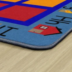 ABC Primary Phonics Seating Carpet 8'4" x 12' Rectangle