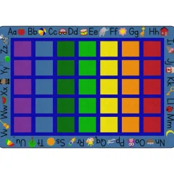 ABC Primary Phonics Seating Carpet 8'4" x 12' Rectangle