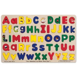 ABC Puzzle with Uppercase and Lowercase Letters