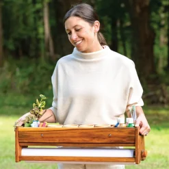 Acadia Outdoor Art Activity Table with Stools (Ready to Assemble)