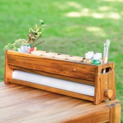 Acadia Outdoor Art Activity Table with Stools (Ready to Assemble)