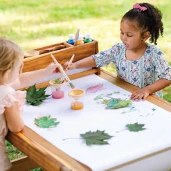 Acadia Outdoor Art Activity Table with Stools (Ready to Assemble)