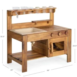 Acadia Outdoor Mud Kitchen (Ready to Assemble)