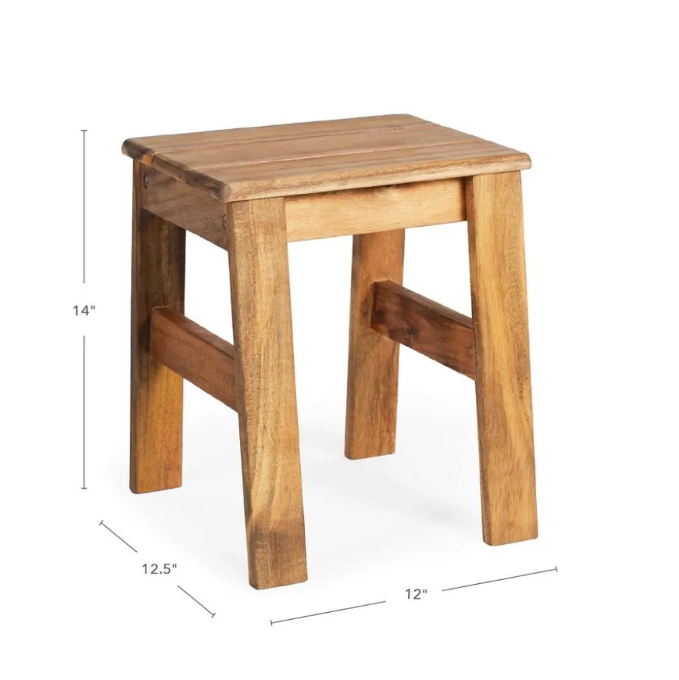 Acadia Outdoor Stool- Set of 2 (Ready to Assemble)