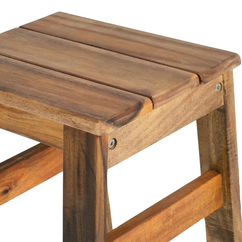 Acadia Outdoor Stool- Set of 2 (Ready to Assemble)