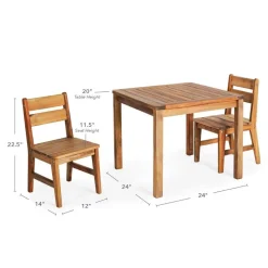 Acadia Outdoor Table and Chair Set (Ready to Assemble)