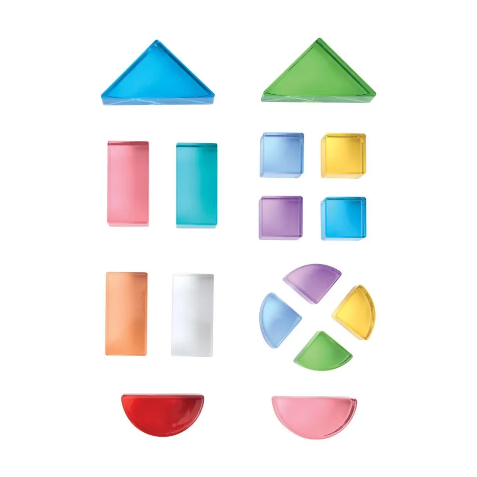 Acrylic Rainbow Unit Blocks Set of 16