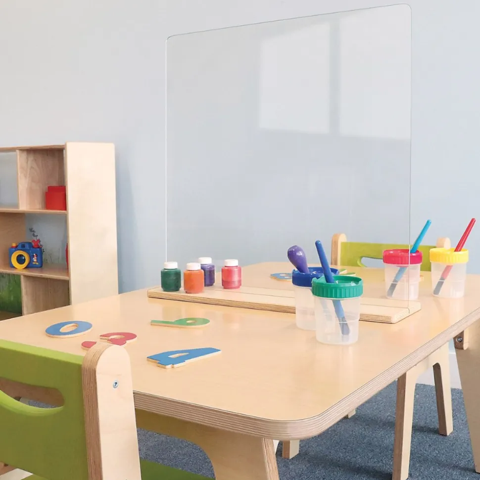 Acrylic Tabletop Partition 23" Wide