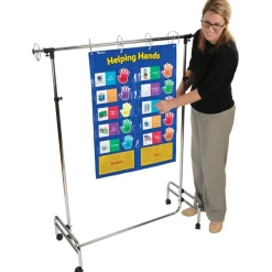 Adjustable and Mobile Pocket Chart Stand