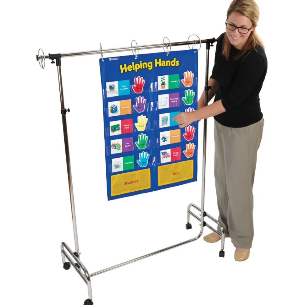 Adjustable and Mobile Pocket Chart Stand