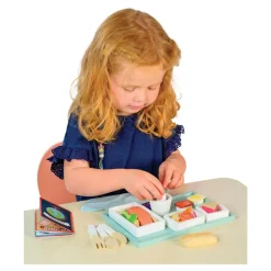 Airline Meal Tray Wooden Play Set