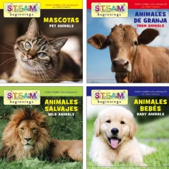 All About Animals Bilingual Board Books Set of 4