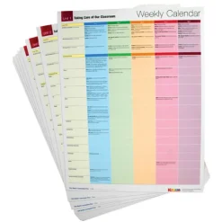 All About Preschoolers Weekly Calendar Posters Set of 18