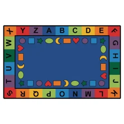 Alphabet and Shapes Carpets Rectangle