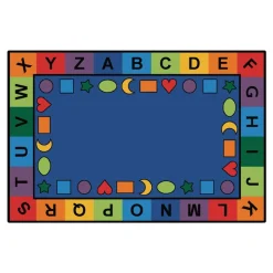 Alphabet and Shapes Carpets Rectangle