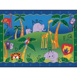 Alphabet Jungle Rectangle Carpets Rectangle