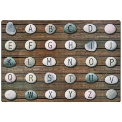 Alphabet Stones Seating Rug 8' x 12' Rectangle
