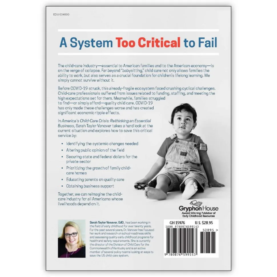 America's Child-Care Crisis: Rethinking an Essential Business Paperback