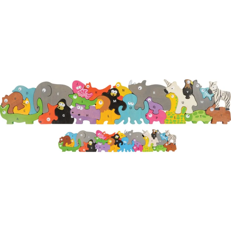 Animal Parade Letter Puzzle Eco-Friendly Wood