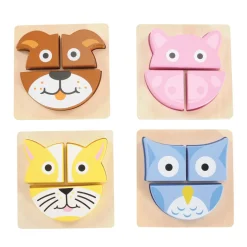 Animal Puzzle Buddies Set of 4
