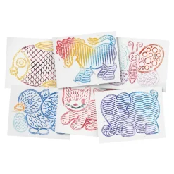 Animal Rubbing Plates Set of 6