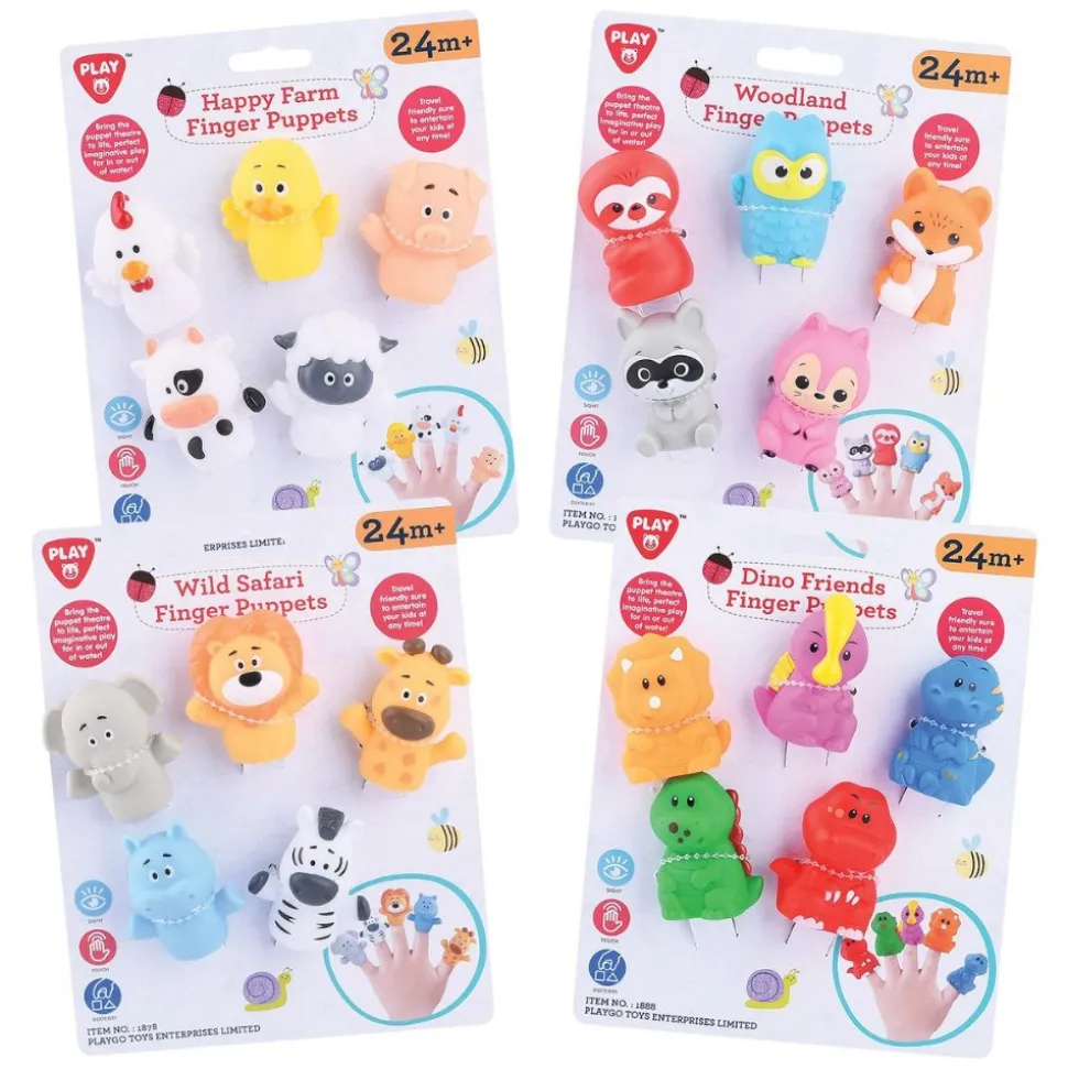 Assorted Animal Finger Puppets Set of 20