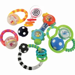 Baby Grasp & Explore Textured Rattle Set