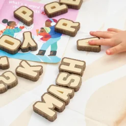 Bark Block Alphabet Letters 36 Pieces