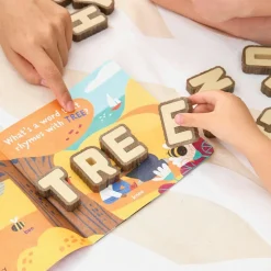 Bark Block Alphabet Letters 36 Pieces