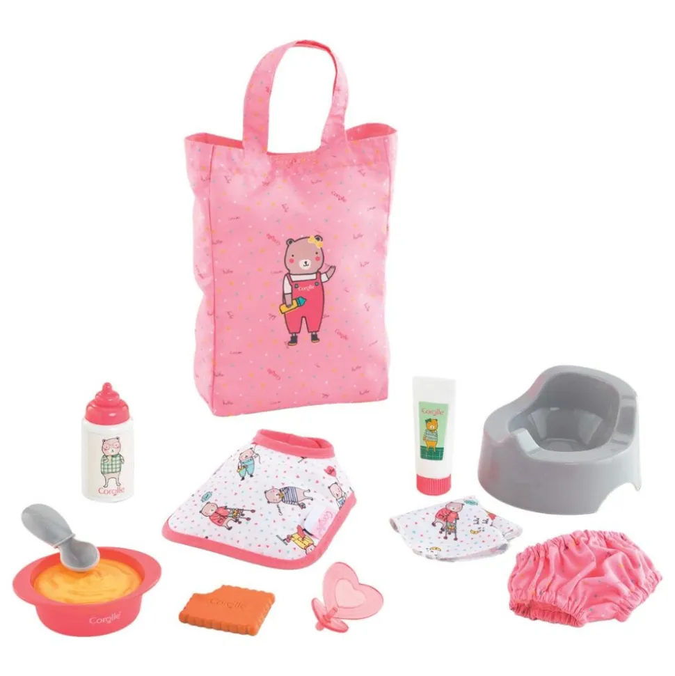 Bebe Calin Loving Teddy Bear Doll with Accessories