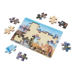 Big Puzzle Set with Metal Rack Set of 24