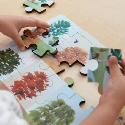 Big Puzzle Set with Metal Rack Set of 24