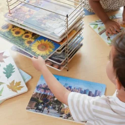 Big Puzzle Set with Metal Rack Set of 24