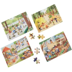 Big Puzzle Set with Metal Rack Set of 24