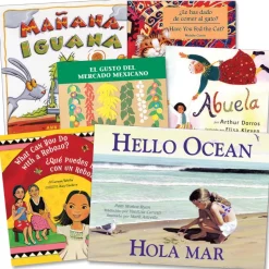 Bilingual Children's Paperback Books Set of 6