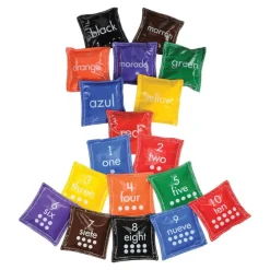 Bilingual Color and Number Beanbags