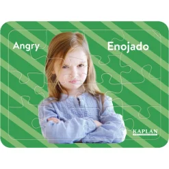 Bilingual Emotion Puzzles with Real Images Set of 8