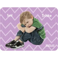 Bilingual Emotion Puzzles with Real Images Set of 8