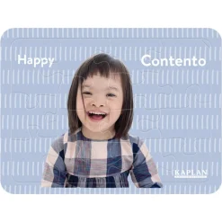 Bilingual Emotion Puzzles with Real Images Set of 8