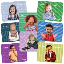 Bilingual Emotion Puzzles with Real Images Set of 8