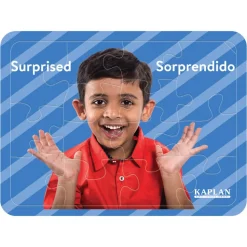 Bilingual Emotion Puzzles with Real Images Set of 8
