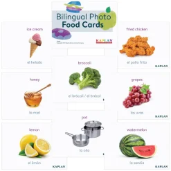 Bilingual Photo Food Cards 90 Pieces