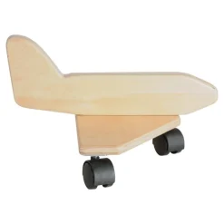 Birch and Maple Wooden Jet Plane