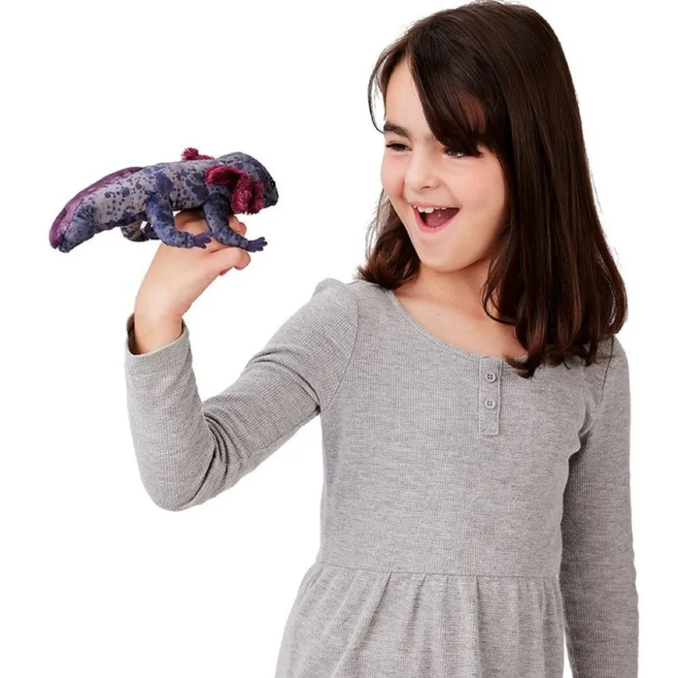 Black Axolotl Hand Puppet