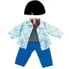 15" Boy Doll Clothes Gray and Blue 4 Piece Set