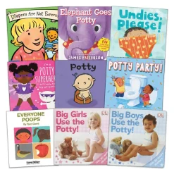 Boys and Girls Potty Training Books Set of 9