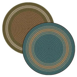 Braidful in Nature 6' Round Carpets