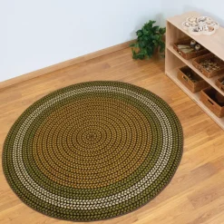 Braidful in Nature 6' Round Carpets