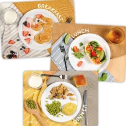 Breakfast, Lunch, and Dinner Meal Puzzles Set of 3