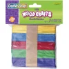 Bright Hues Colorful Wooden Craft Sticks 150 Pieces